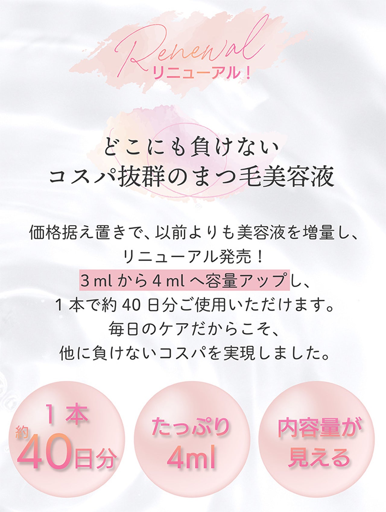 アイラッシュセラム　4ML1本（ハケタイプ）